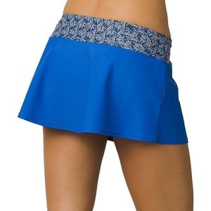 PRANA NWT Sakti Swim Skirt Bikini Bottoms Blue Sz Small